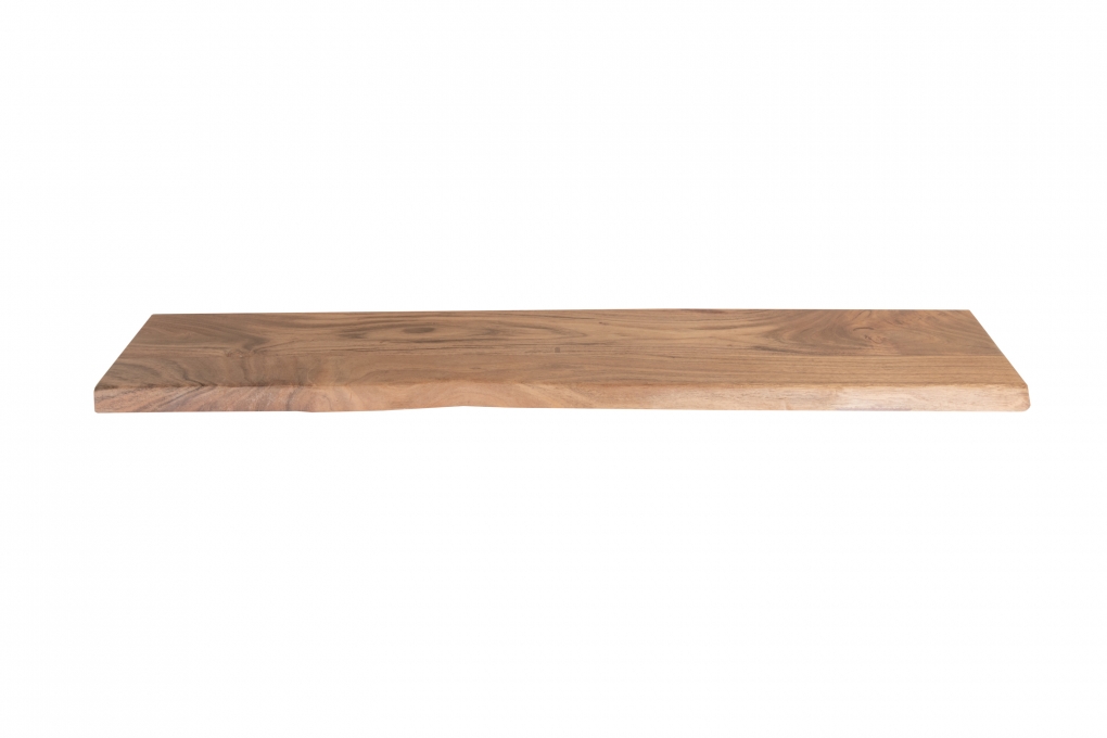 Steckboard mit Baumkante Wandregal Akazie massiv naturfarben lackiert 120 x 20 Amanda itemprop=