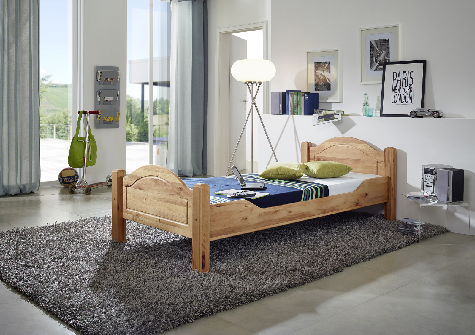 Faszinierend Bett 100x200 Holz Bild