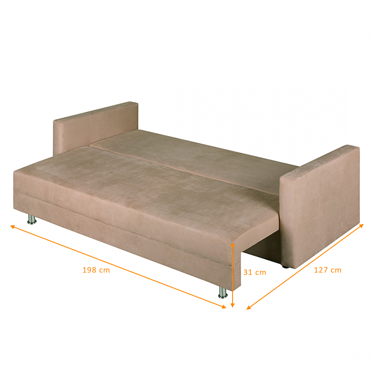 SAM Schlafsofa Beige Sofa KAROL 220 Cm Gnstig