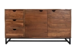 Sideboard Kommode Akazienholz nussbaumfarben massiv 145 x 80 cm Sukhothai