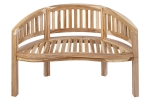 Gartenbank Bananenbank Teak 120 cm 2 Sitzer Bananenbank BANANA