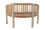 Gartenbank Bananenbank Teak 120 cm 2 Sitzer Bananenbank BANANA