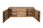 Sideboard Baumkante 200 x 45 x 90 cm Akazienholz massiv naturfarben DAHLIA